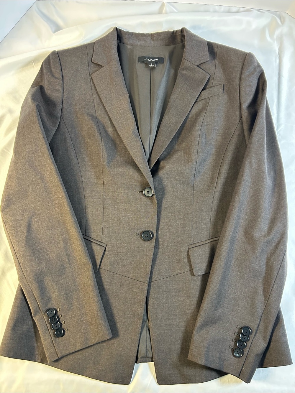 Ann Taylor Women’s Blazer Jacket Size‎ 4 Brown Office Business Professional Work
